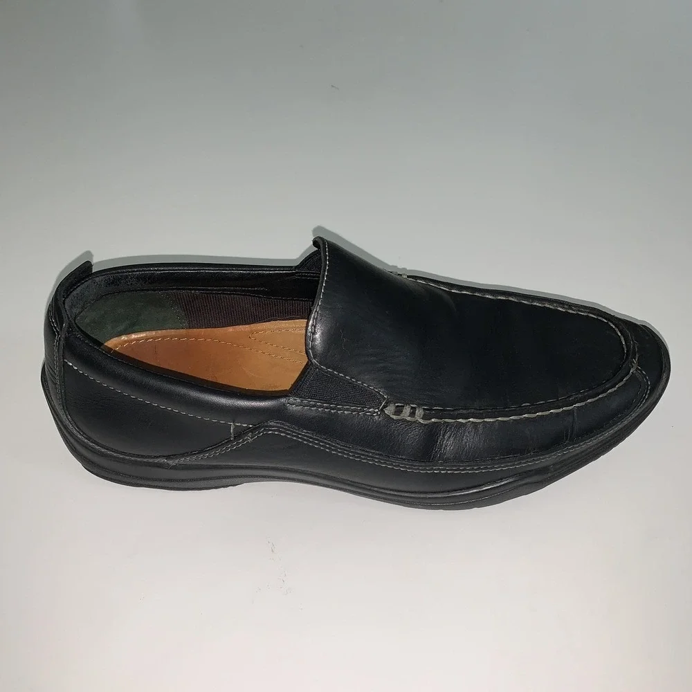 Cole Haan Shoes Mens Size 8 Black Leather Slip On Loafers Casual
